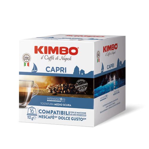 16 Stück Caffè Kimbo Capri DOLCE GUSTO kompatible Kaffeekapsel