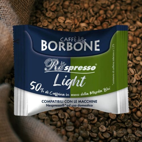 1 Stück Caffè Borbone Light Respresso Koffein reduzierte Nespresso kompatible Kaffeekapsel