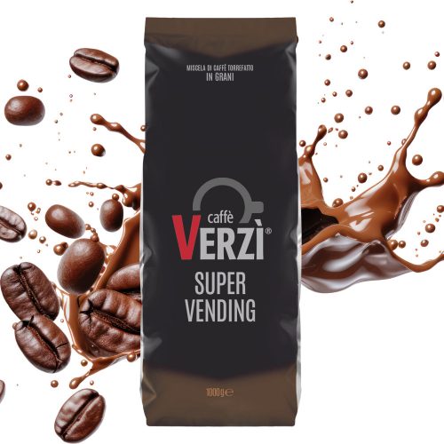 1 kg Caffé VERZI SUPER VENDING ganze Kaffeebohnen Mischung